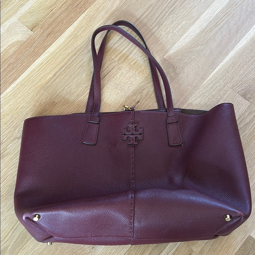 Tory Burch McGraw Tote Burgundy